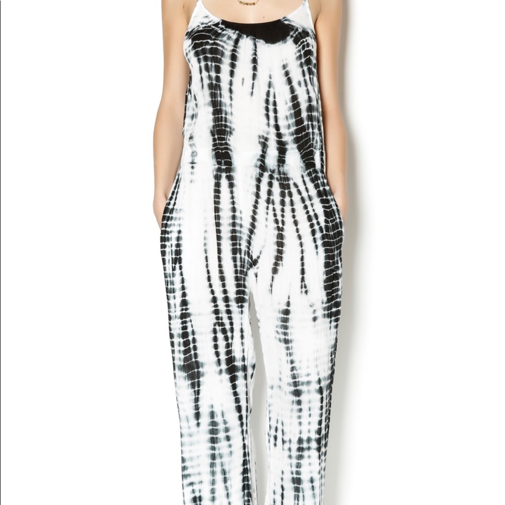 Elan tie-dye navy jumpsuit